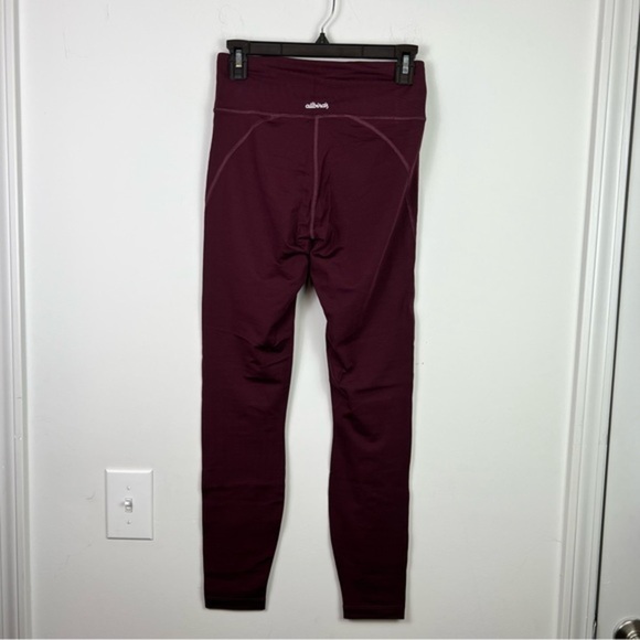 Allbirds Natural Leggings womens size small maroon long workout gym - Picture 6 of 9